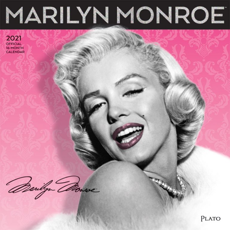 Marilyn Monroe 2021 Square Wall Calendar By Plato Plato Calendars