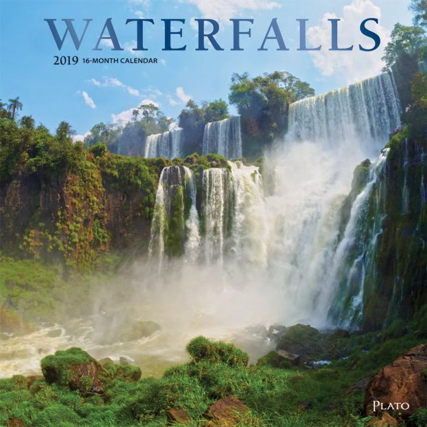 Waterfalls 2019 Square Wall Calendar Plato Calendars
