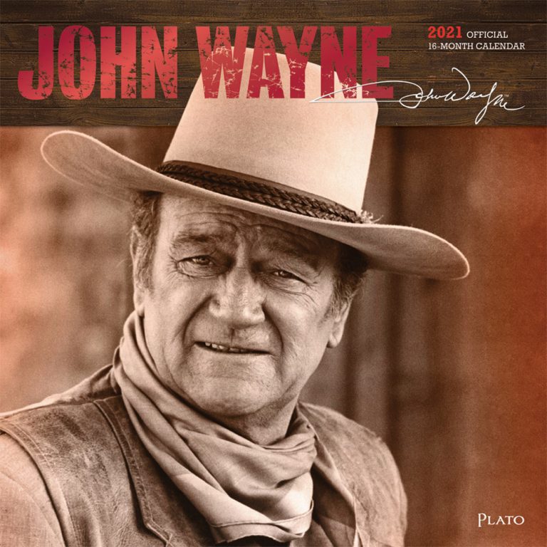 John Wayne 2021 Square Wall Calendar by Plato Plato Calendars