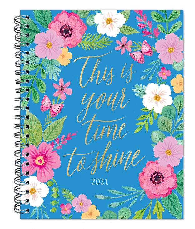 Bonnie Marcus 2021 6 x 7.75 Inch Weekly Desk Planner by Plato with Foil Stamped Cover, Fashion Designer Stationery
