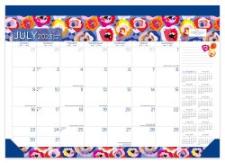 House of Turnowsky | 2024 14 x 10 Inch 18 Months Monthly Desk Pad Calendar | July 2023 - December 2024 | Plato | Stationery Elegant Exclusive