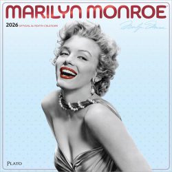 Marilyn Monroe OFFICIAL | 2026 12 x 24 Inch (Hanging) Monthly Square Wall Calendar | Foil Stamped Cover | Plato | USA American Actress Celebrity