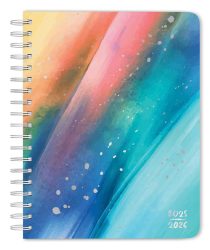 Starburst | 2026 6 x 7.75 Inch 18 Months Weekly Desk Planner | Foil Stamped Cover | July 2025 - December 2026 | Plato | Planning Stationery