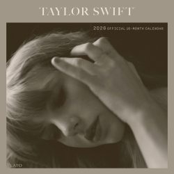 Taylor Swift OFFICIAL | 2026 12 x 24 Inch (Hanging) Monthly Square Wall Calendar | Plato | Music Pop Singer Songwriter Celebrity